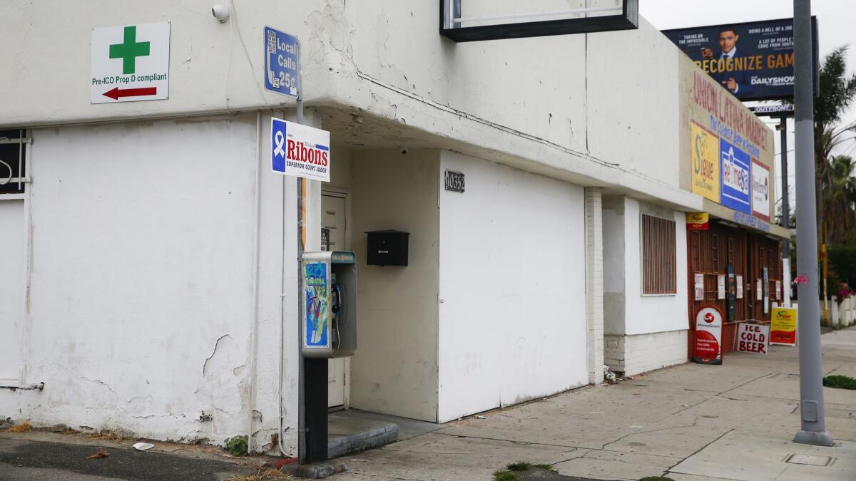 A cannabis shop in Los Angeles on May 30, 2018.