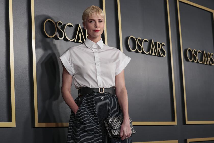 HOLLYWOOD, CA, MONDAY, JANUARY 27, 2020 - Oscar nominee Charlize Theron arrives at the Oscars Nominees Luncheon is being held at the RAY DOLBY BALLROOM. (Robert Gauthier/Los Angeles Times)