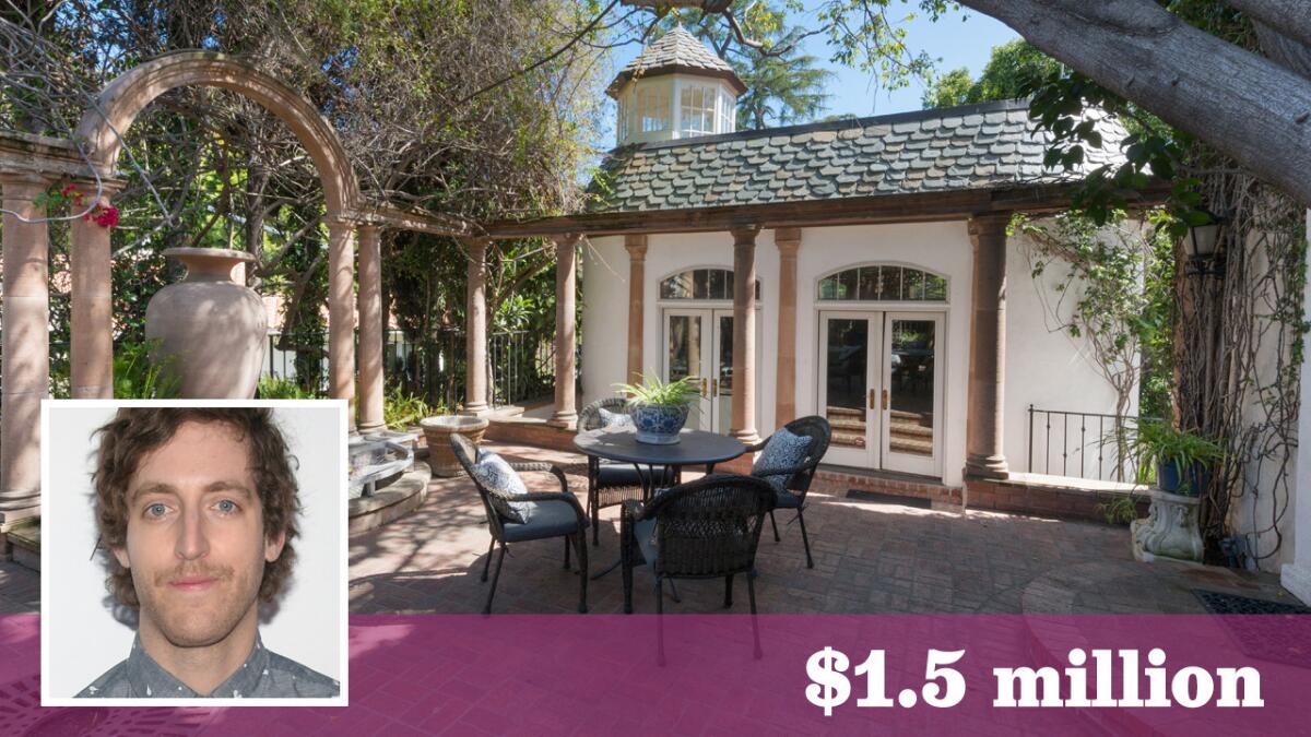 "Silicon Valley" actor Thomas Middleditch has bought a Hollywood Hills home once owned by famed art director Charles Lisanby.