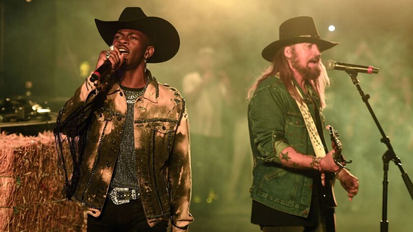 Lil Nas X and Billy Ray Cyrus perform at Stagecoach 2019 on April 28 in Indio.