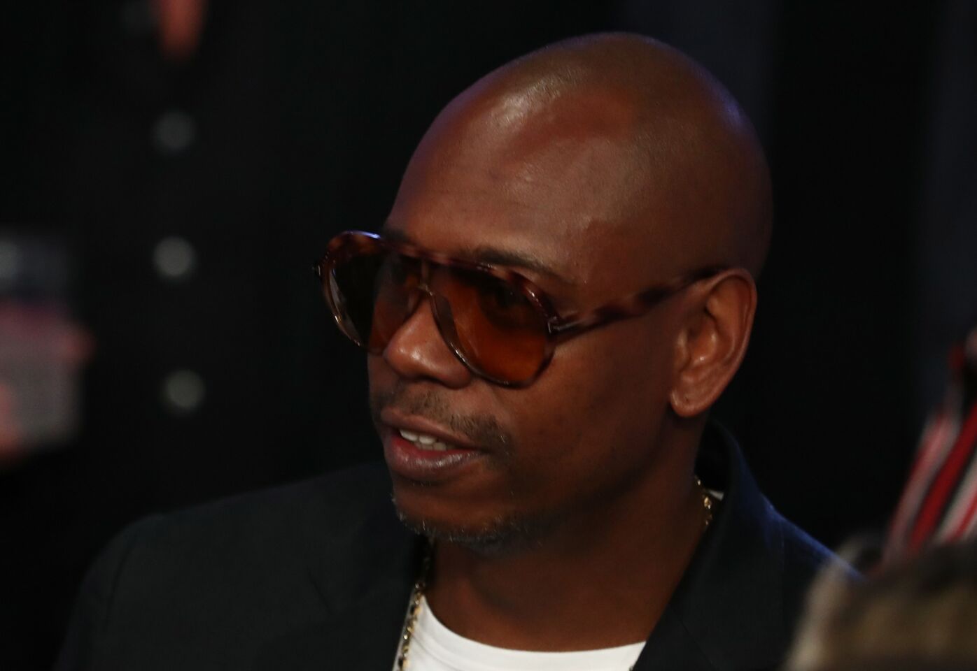 Actor/comedian Dave Chappelle is seen in attendance prior to the middleweight championship bout between Gennady Golovkin and Canelo Alvarez at T-Mobile Arena on September 15, 2018 in Las Vegas, Nevada.