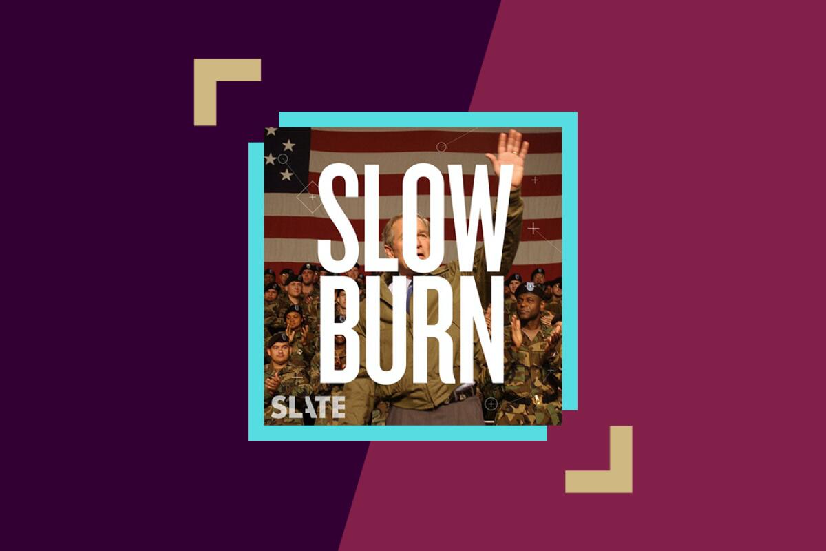 logo for Slate's Slow Burn podcast