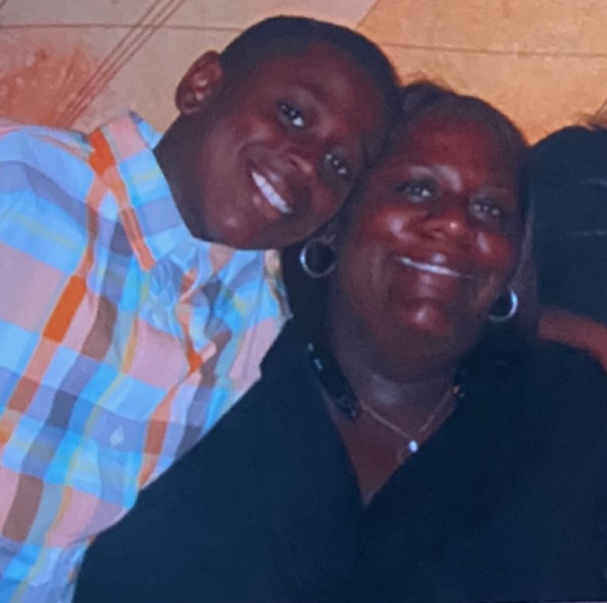 Jaden Williams when he was 12 with his mother, Cleo Branch.