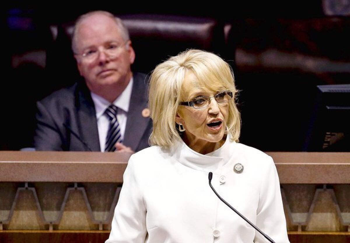 Arizona Gov. Jan Brewer said: "This fight has never been about the 'dreamers.' As governor, I have taken an oath to uphold the laws of Arizona.'