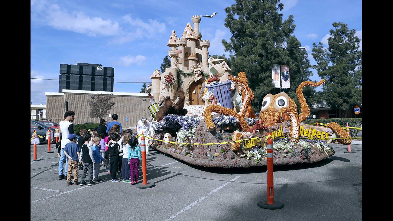 Photo Gallery: Locals get close-up view of the Burbank Tournament of Roses float