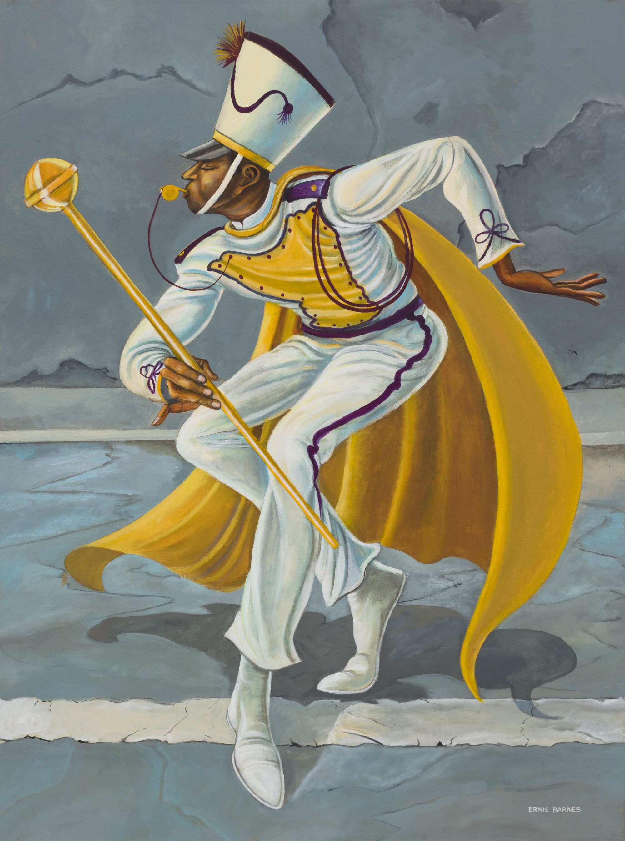 "The Drum Major" de Ernie Barnes (2003), que el Museo Lucas adquirió en 2020.