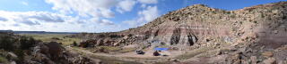 The dinosaur dig site Gnatalie quarry in Utah.