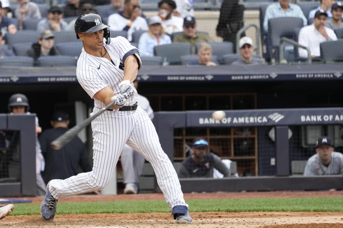 Yankees' Giancarlo Stanton expected to return Thursday