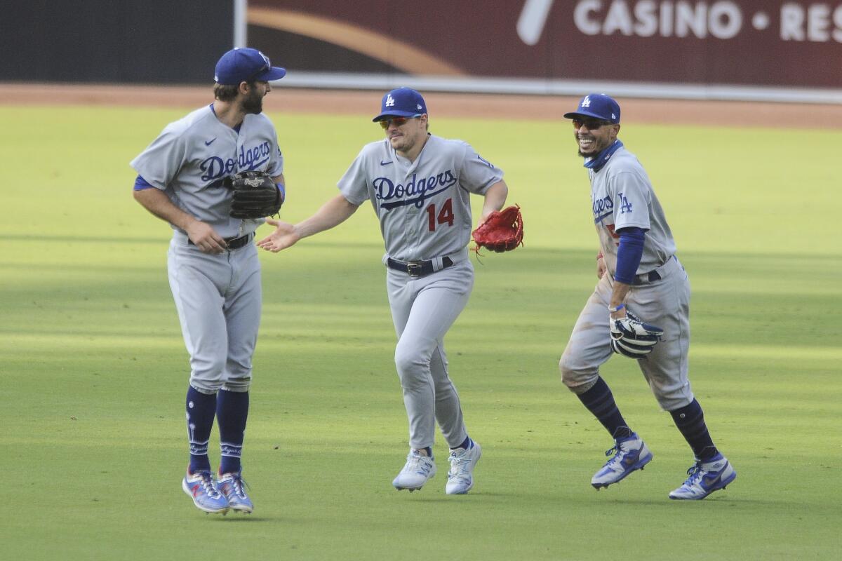 The Los Angeles Dodgers' Enrique Hernandez 