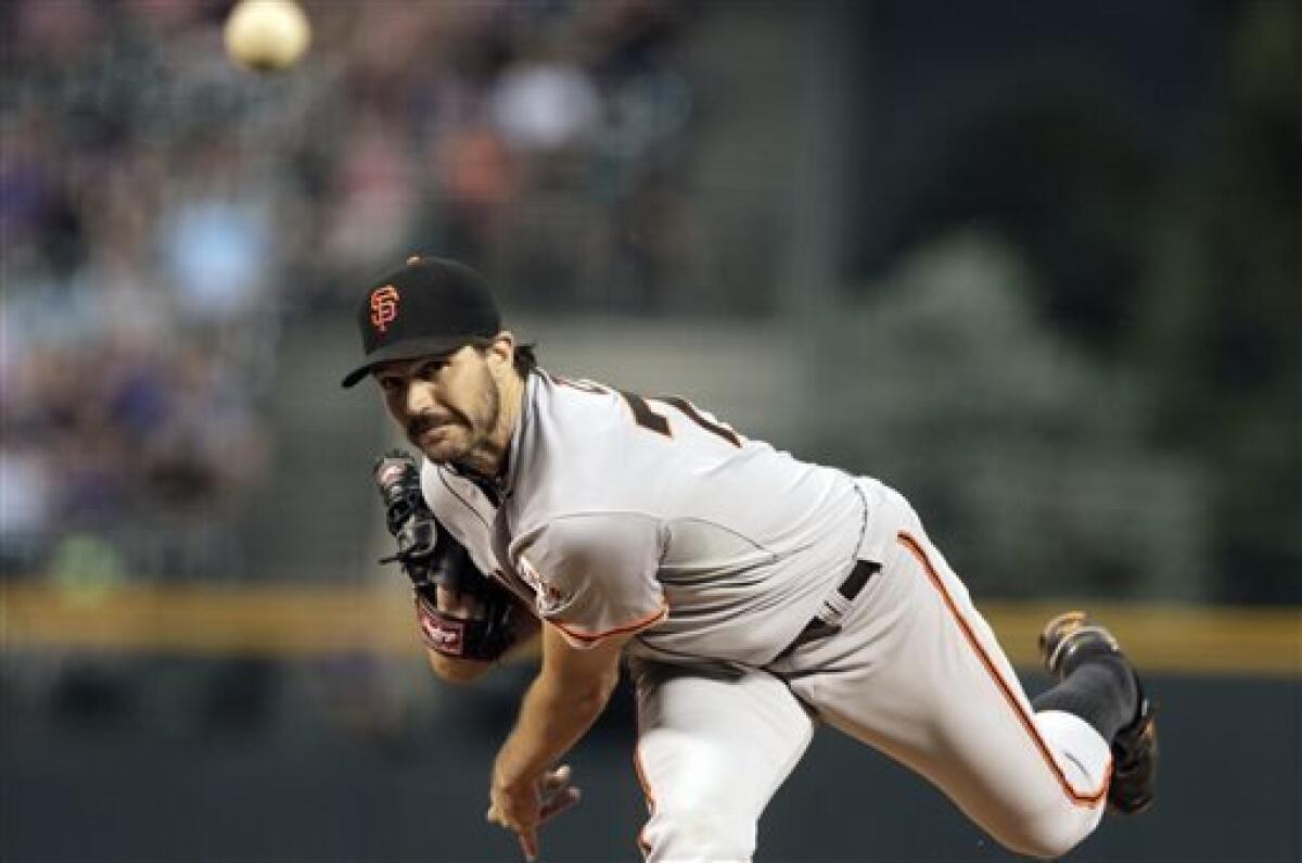 Barry Zito, Giants shut down Rockies – Times Herald Online