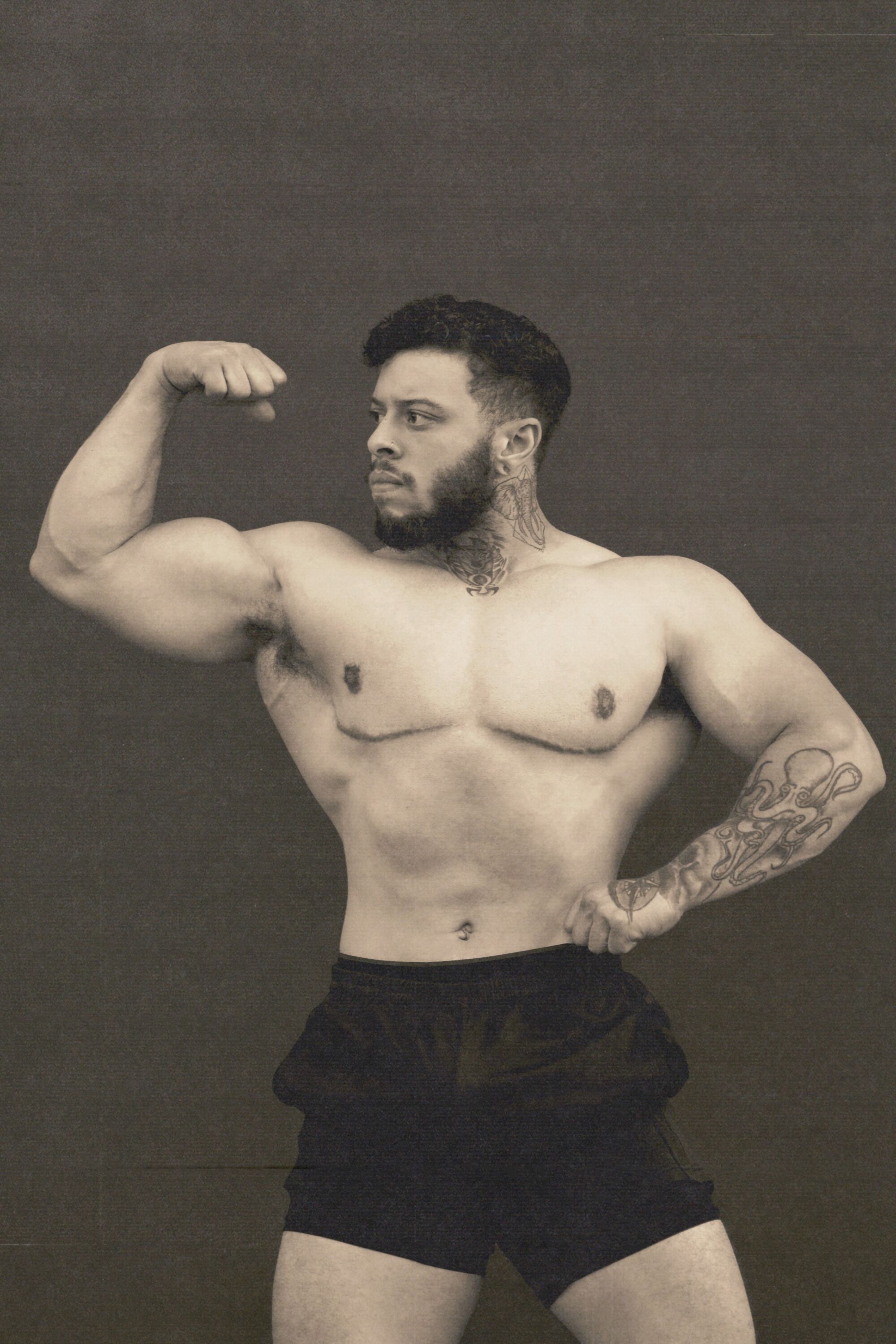 Bodybuilder Ajay Holbrook.