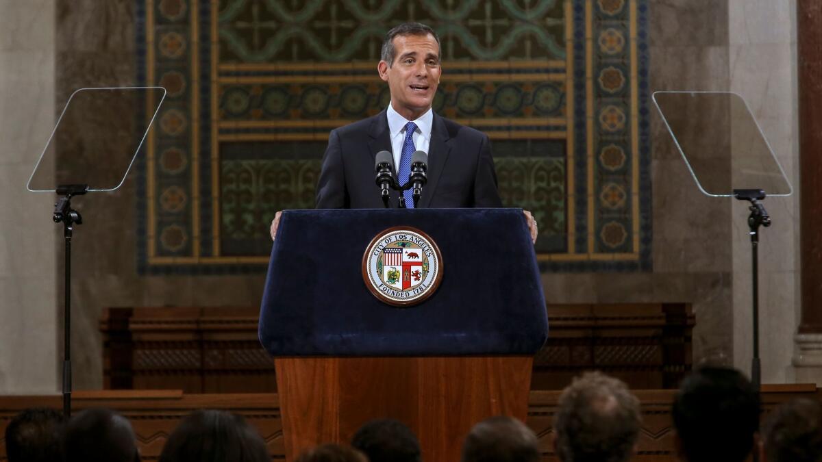 A change in investment assumptions could complicate Mayor Eric Garcetti's effort to balance the budget in 2018.