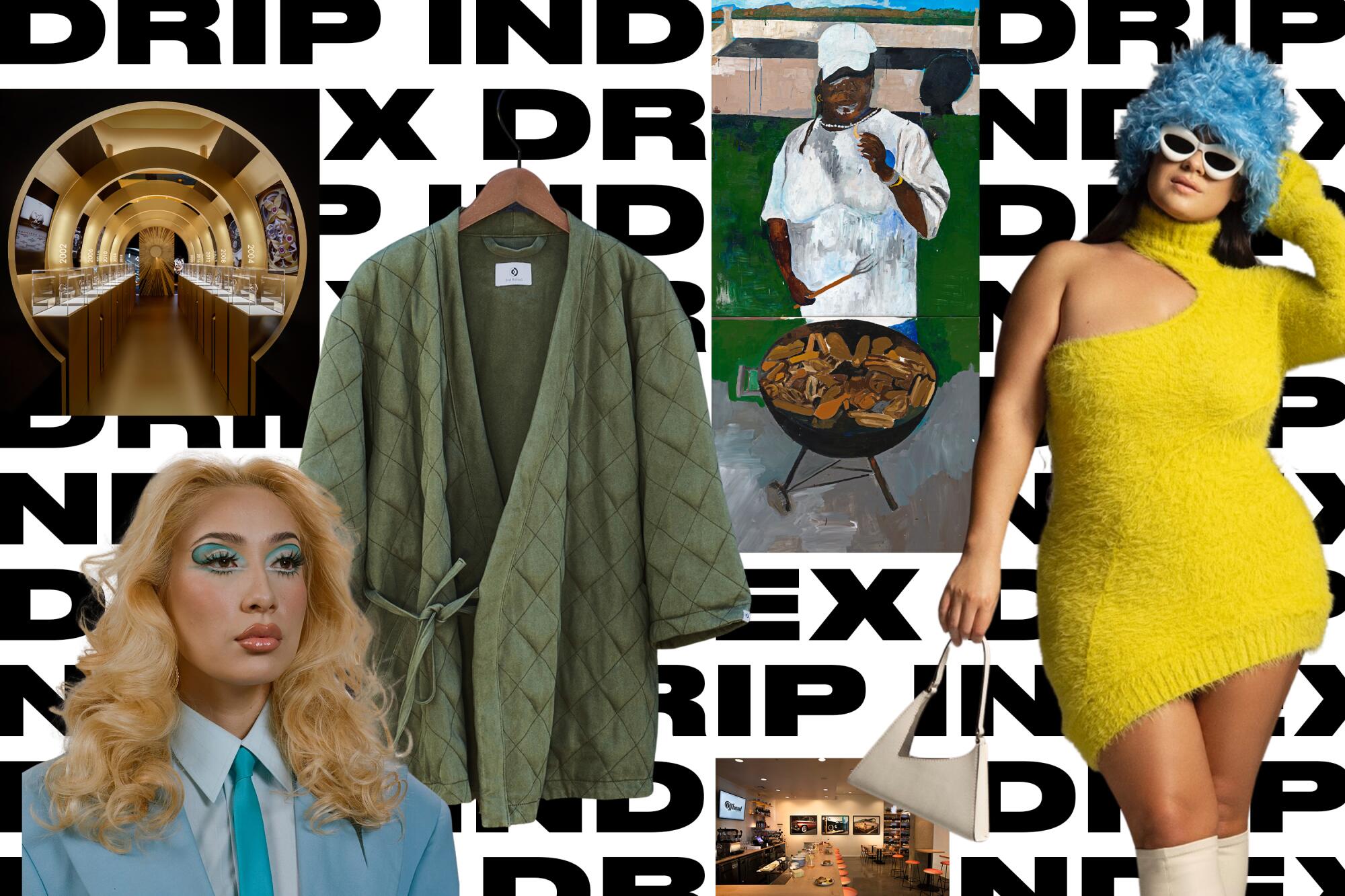 A collage of items from Image Issue 15's Drip Index