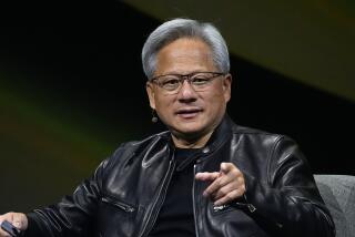 FILE - Jensen Huang, chief executive officer of Nvidia, speaks at SIGGRAPH 2024, in the Colorado Convention Center on July 29, 2024, in Denver. (AP Photo/David Zalubowski, File)