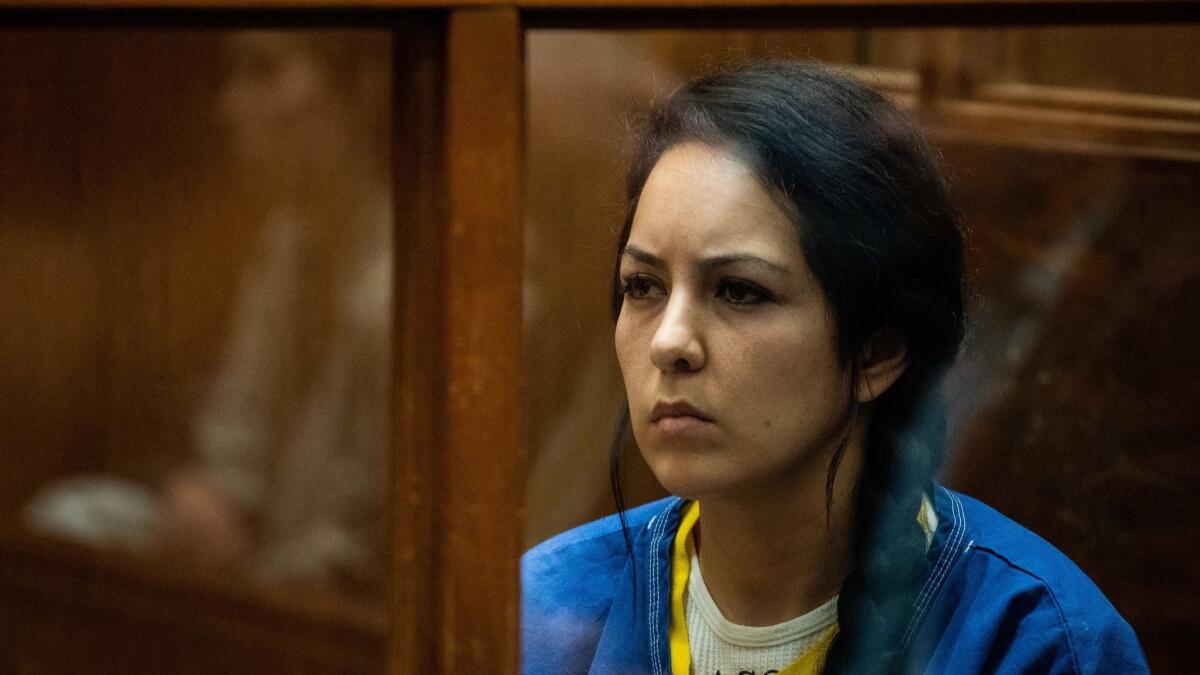 Co-defendant Alondra Ocampo at an arraignment at Los Angeles County Superior Court.