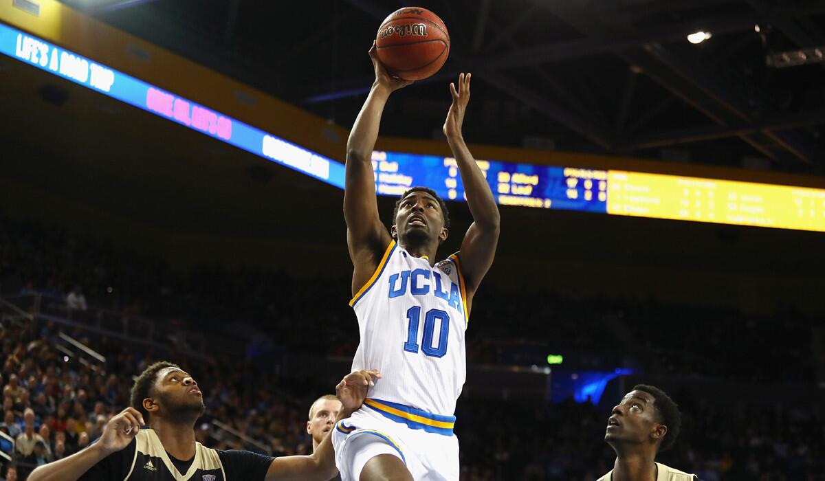 UCLA's Isaac Hamilton, shown driving to the basket against Western Michigan earlier this season, is averaging 14.7 points this season.
