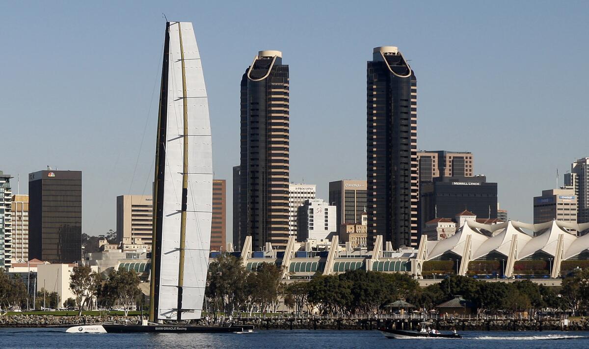 San Diego skyline in 2009.