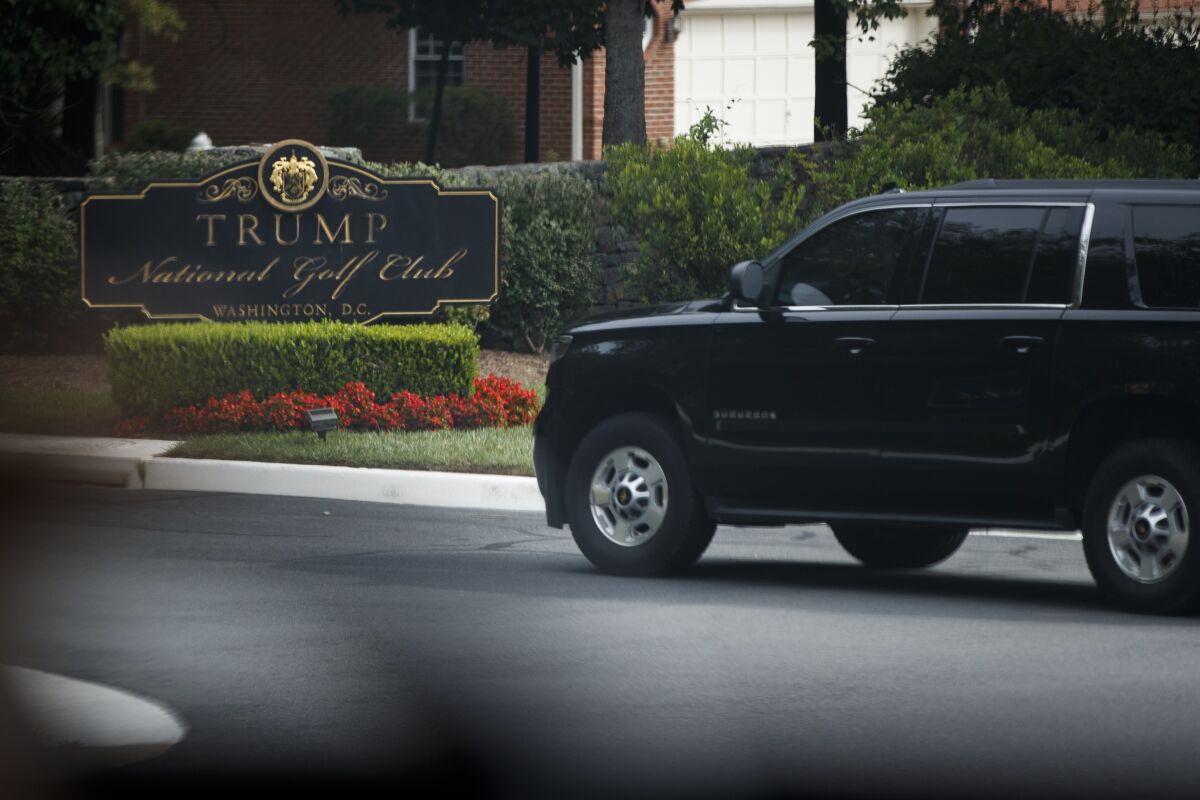 Trump golf club in Virginia
