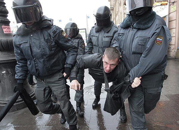 Riot police detention