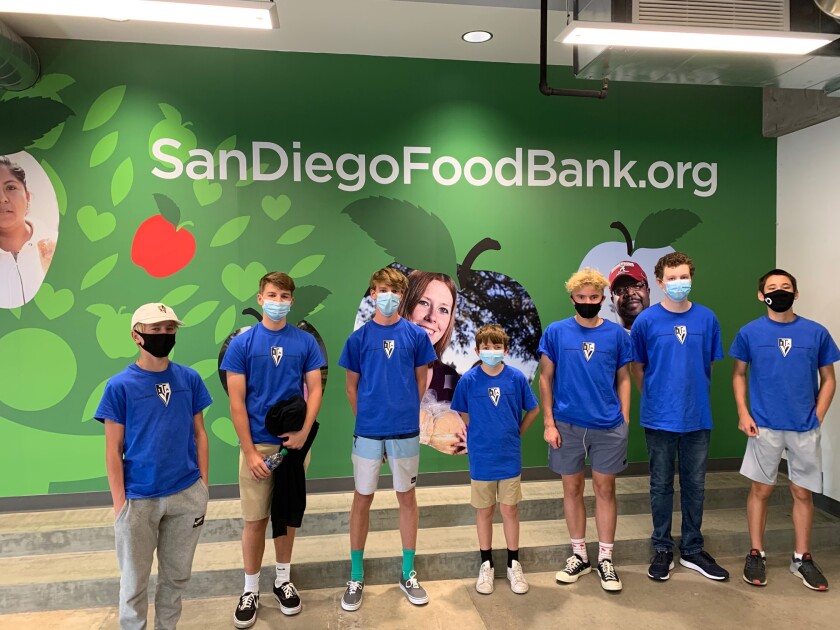 TVIA-Chapter 3 members at the San Diego Food Bank.