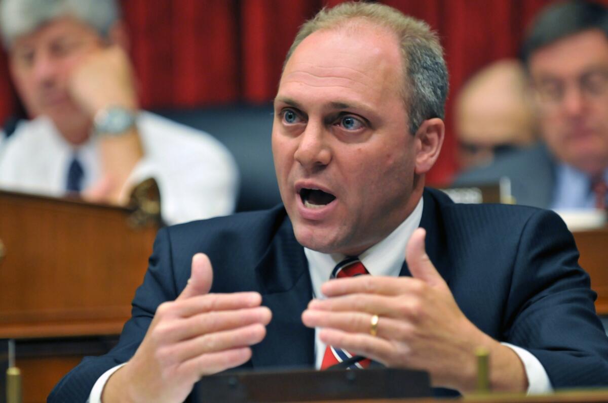 Rep. Steve Scalise, a Republican from Louisiana, is House majority whip.
