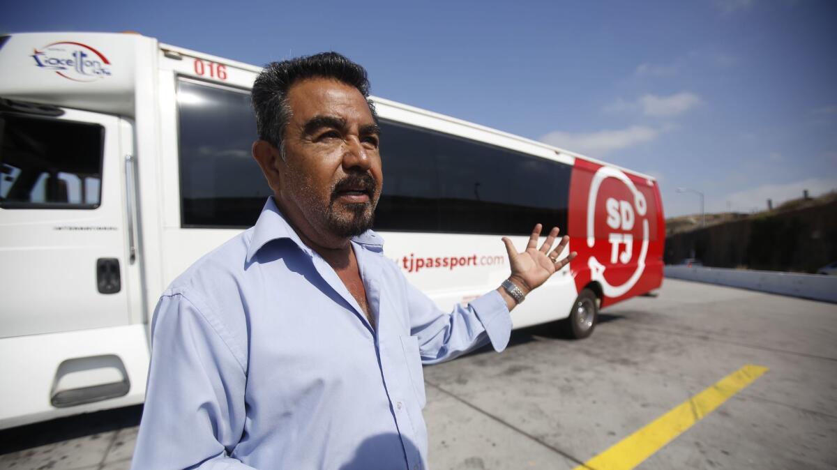 Carlos Díaz says his buses have been targeted by rock-throwers 23 times in the past 16 months.
