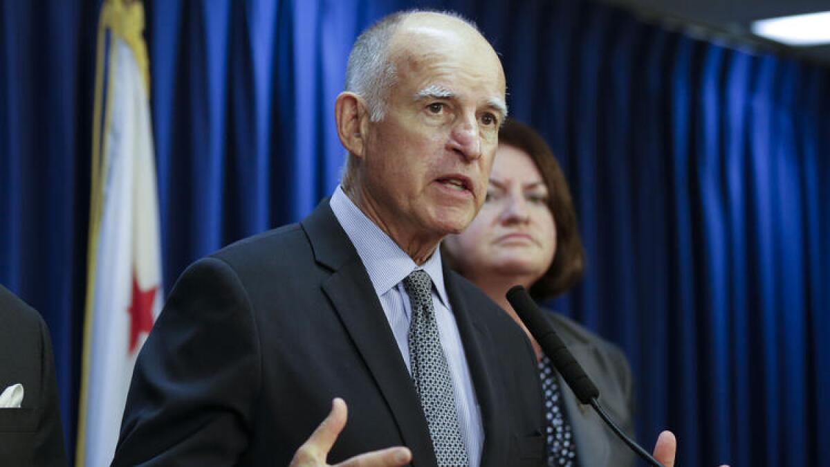 Gov. Jerry Brown.