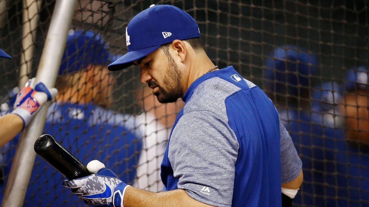 Dodgers' Adrian Gonzalez has yet to hit a home run this season.