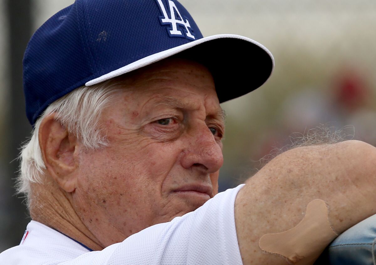 Tommy Lasorda says he hopes V. Stiviano `gets hit with a car'