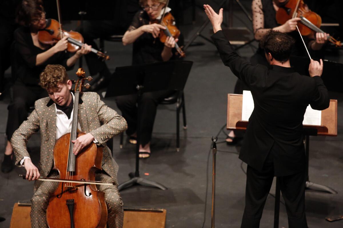 Cellist Joshua Roman took part in LACO's premiere of Mason Bates’ modern Cello Concerto.