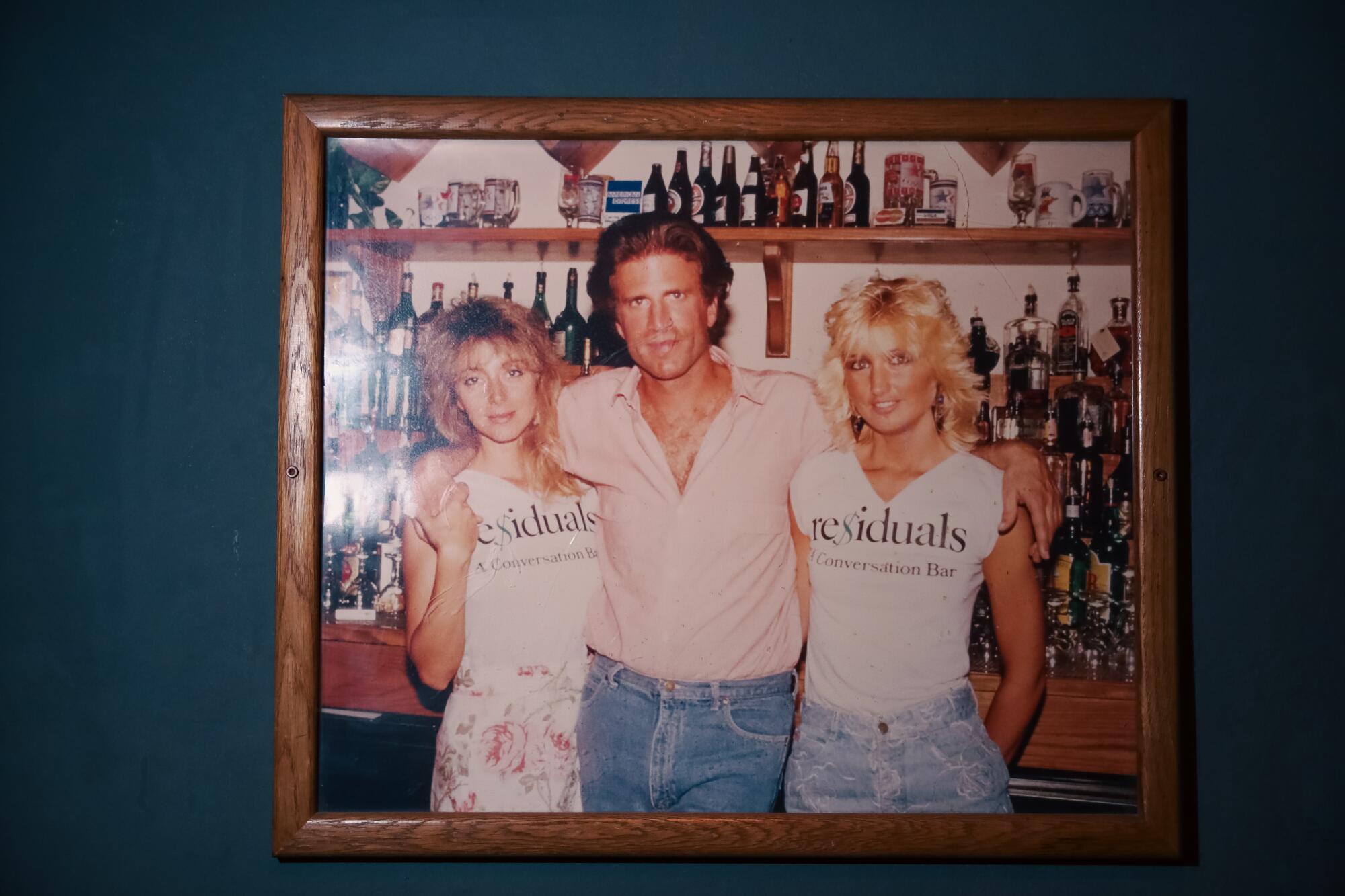 A photo on the wall at a bar called Residuals.
