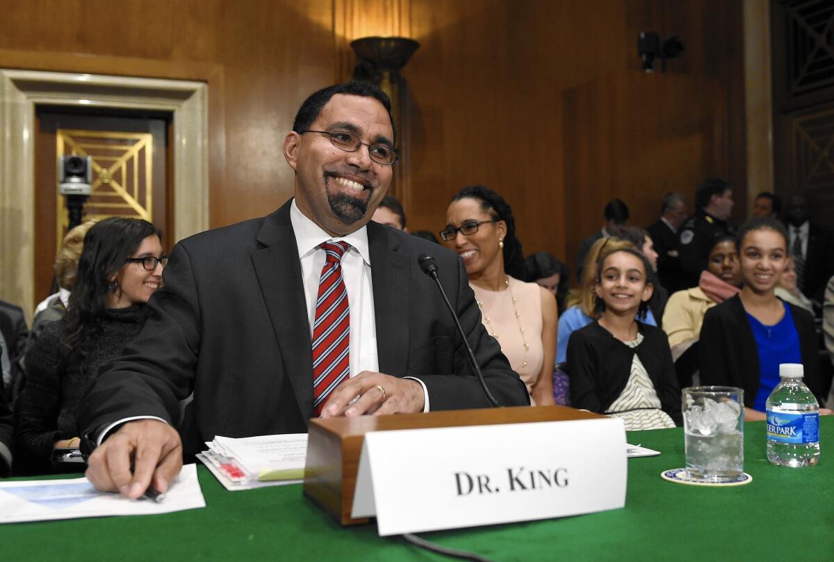 John B. King Jr. was confirmed by the Senate on March 14 after serving as acting secretary of Education.