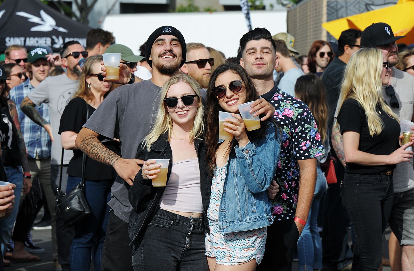 Guests at Saint Archer Brewing Co.'s sixth anniversary enjoyed live music, food trucks and the debut of the Hazy Rye with Galaxy Hops IPA specialty brew at Saint Archer Brewing Co. in Miramar on Saturday, May 18, 2019.