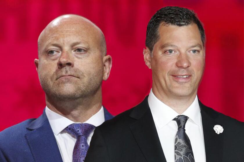 Stan Bowman and Bill Guerin were named general manager and assistant GM for the U.S. Olympic men's hockey team.