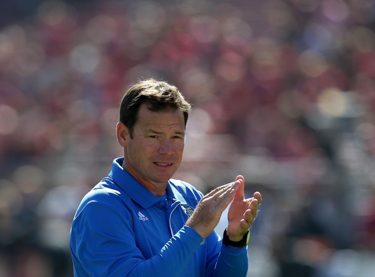 UCLA Coach Jim Mora has helped turn around the Bruins' football program, but can he make it one of the top programs in the nation?