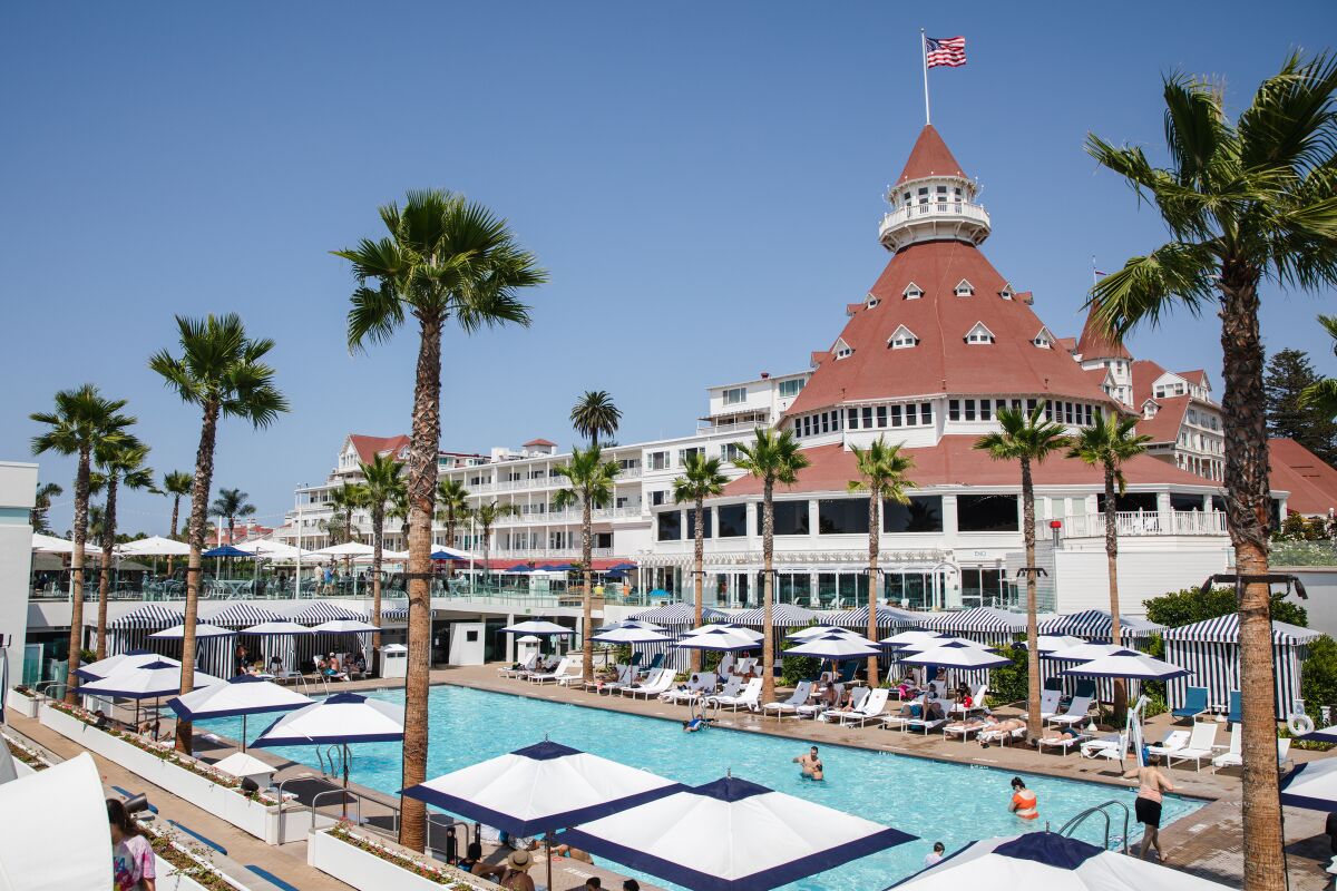 Hotel del Coronado’s new Cabana Pool. 