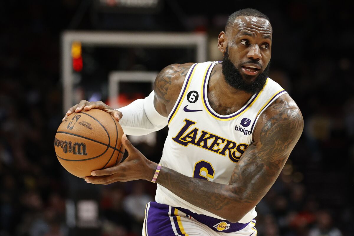 LeBron scores 37 as Lakers make comeback history vs. Portland - Los Angeles Times