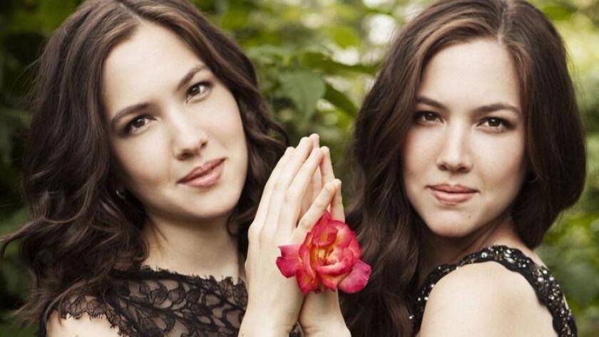 Twin pianists Christina and Michelle Naughton will perform at this year's edition of La Jolla Music Society's SummerFest. (Courtesy photo)