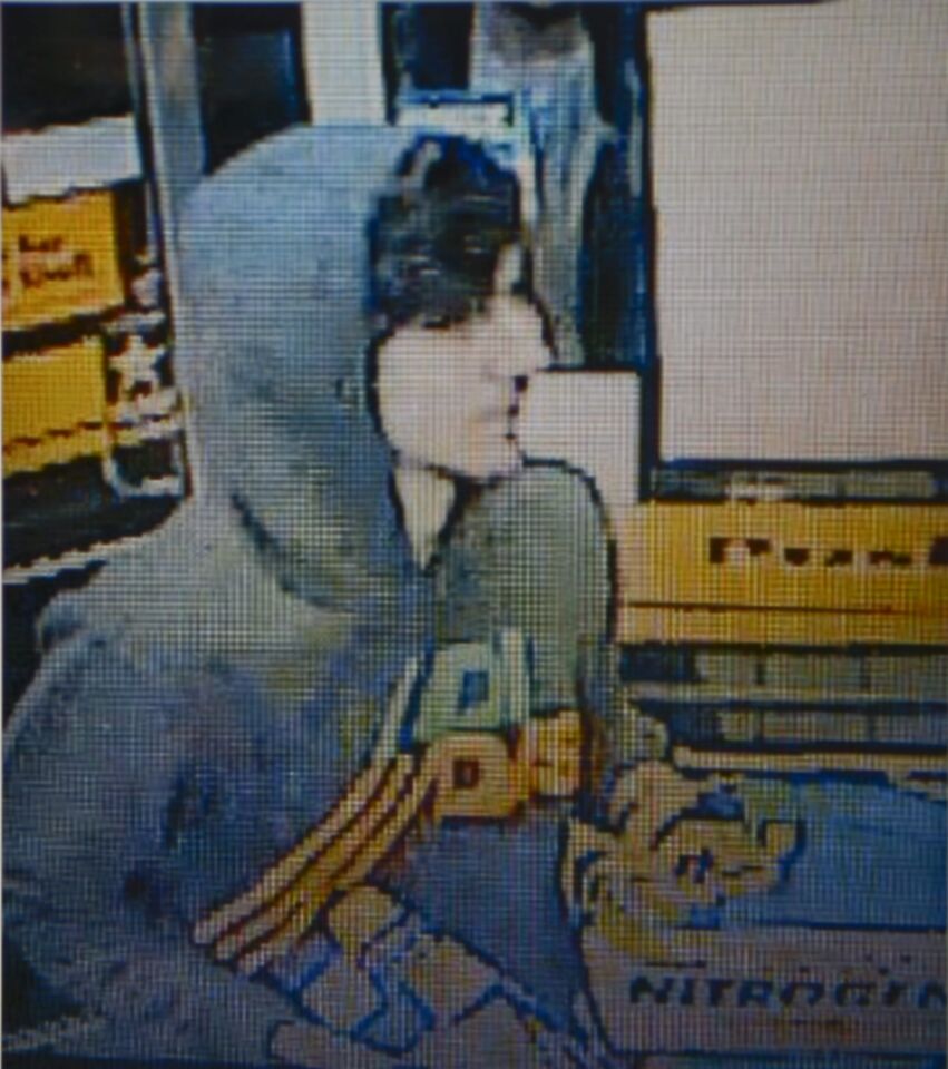 A photo released by the Boston Police Department from a convenience store security camera shows a person believed to be Dzhokar Tsarnaev, identified as 'Suspect 2' by the FBI.