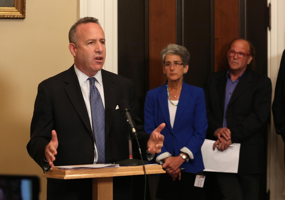 Senate President Pro Tem Darrell Steinberg, shown last month, is pressing for passage of a measure to place a revised water bond plan on the November ballot.