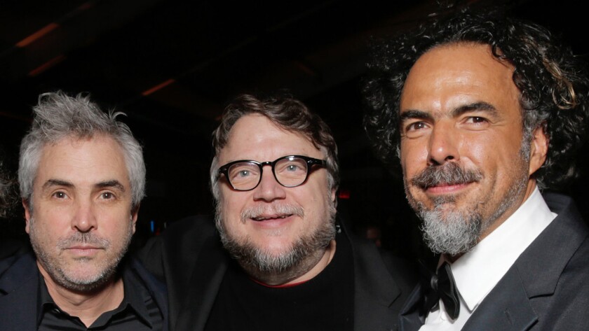 Image result for guillermo del toro oscars  alejandro gonzales