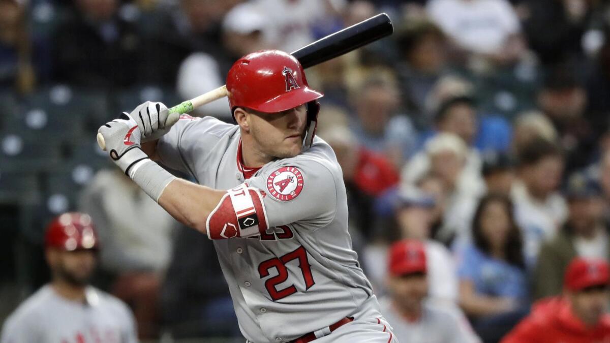 Mike Trout leads in WAR, or Wins Above Replacement, and is high-ranking in a few other categories.