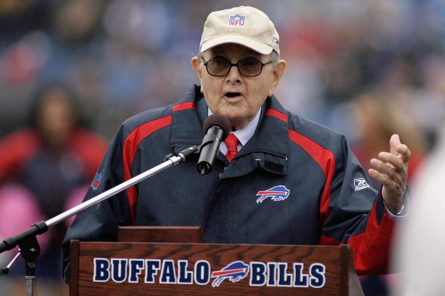In 1959, Wilson founded the Buffalo Bills with a $25,000 investment and turned the team into western New York's defining institution. He co-founded the American Football League in 1960. He was 95.