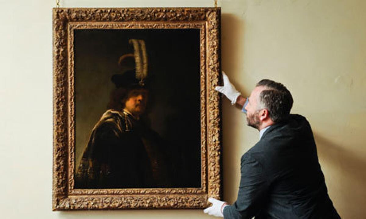 A painting hanging in a British abbey discovered to be a Rembrandt self-portrait is estimated to be worth $30 million.