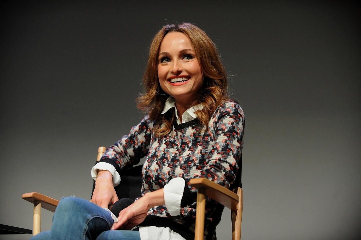 Giada de Laurentiis slices finger during rare live taping