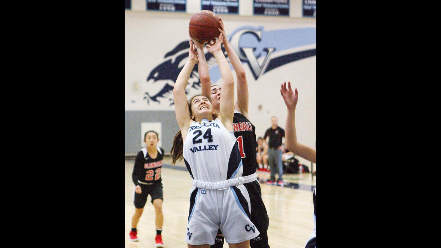 Photo Gallery: Crescenta Valley beats Glendale by 1 in girls' basketball thriller