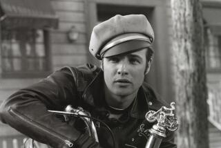 Actor Marlon Brando is seen in this undated photo for the movie The Wild One