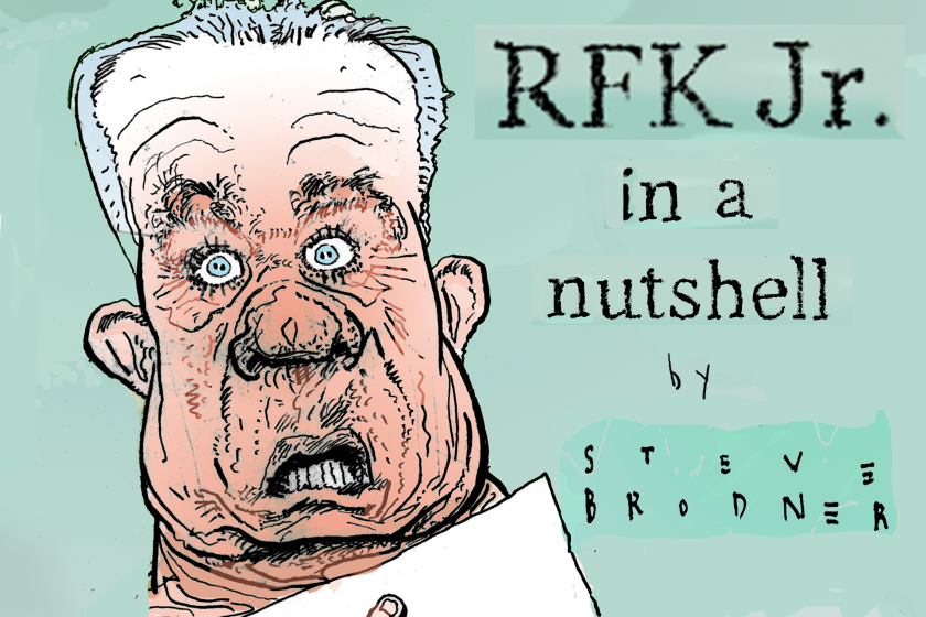 RFK Jr. in a nutshell, by Steve Brodner