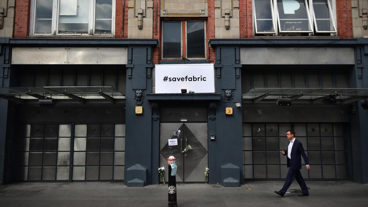 Famed London club Fabric recently had its license revoked.
