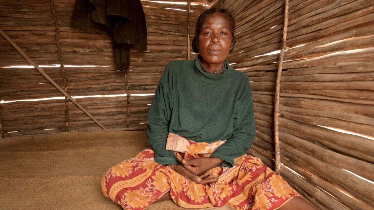 Zafesoa, 55, is a single woman struggling to support eight children earning 30 cents a day as a farmworker.